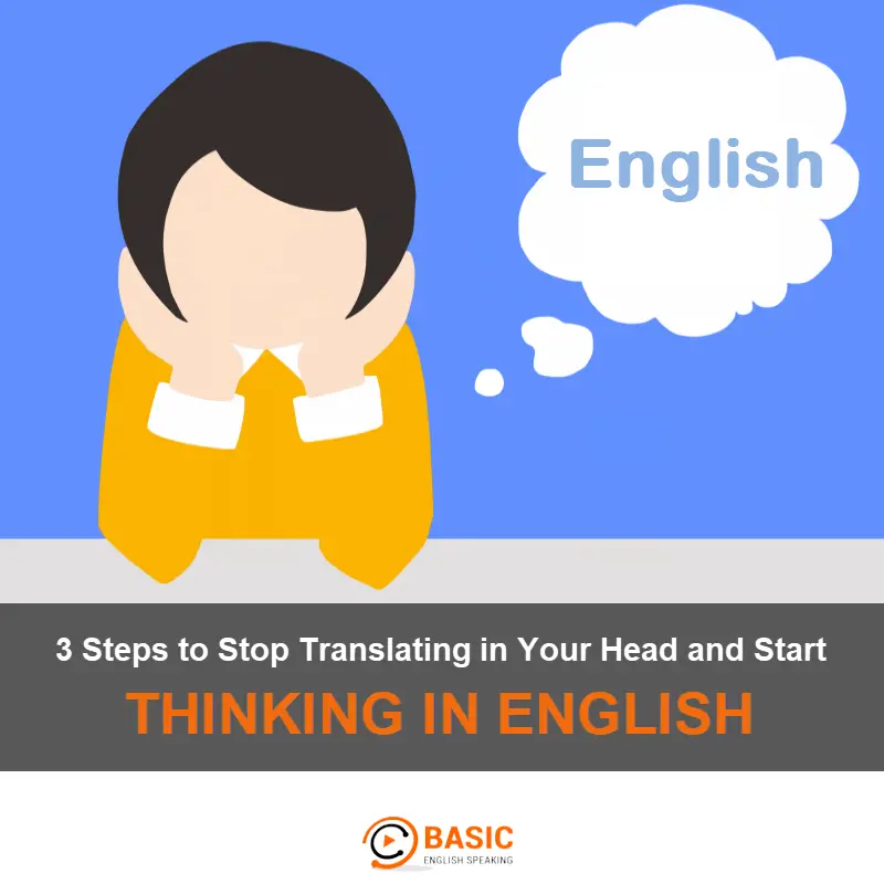 how to think in English
